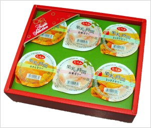果実の時間ゼリー6個Ａセット（3種入り）
