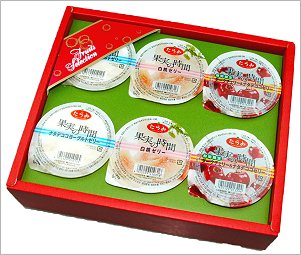 果実の時間ゼリー6個Ｂセット（3種入り）