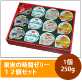 果実の時間ゼリー12個セット　1個250g