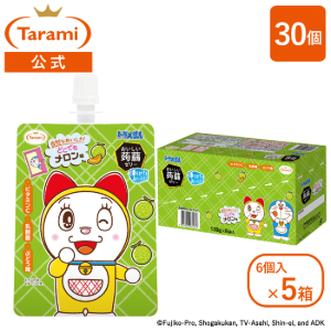 決済棚卸しセール『特選PREMIUMモデル』超高密度　極上クリンプムートン35㍉ 5%OFF&送料込み】たらみ ドラえもん おいしい蒟蒻ゼリー メロン味 130g